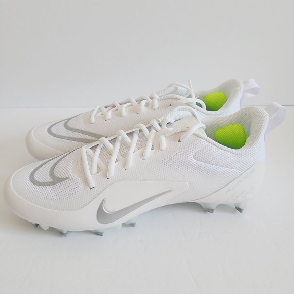 NEW Nike Alpha Huarache 8 Pro LAX Lacrosse Cleats CW4446-100 Size 10 White
